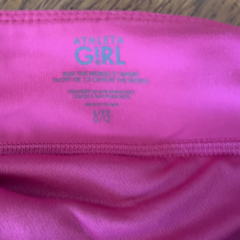 Athleta Girl Pink shorts size 12(girls) - Picture 4 of 5